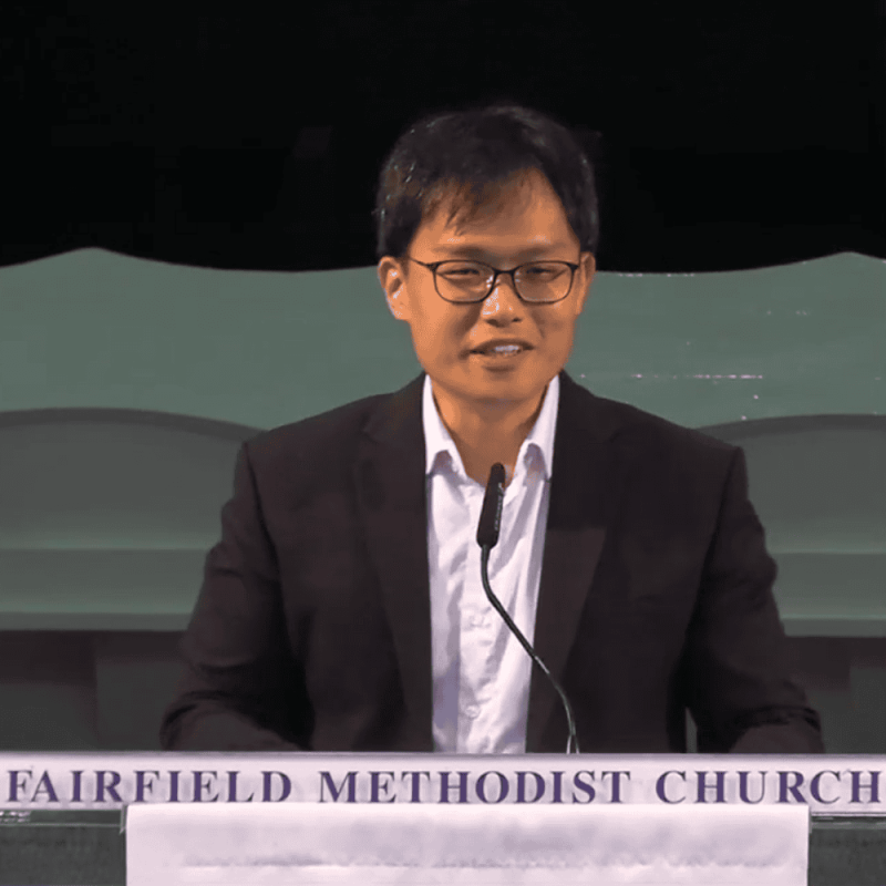 Peaceful church speaker at Fairfield Methodist Church, a vibrant Methodist congregation in Singapore.