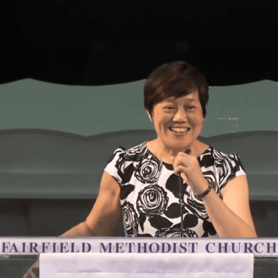 Comfortable church speaker at Fairfield Methodist Church Singapore for Christian worship and community programs.